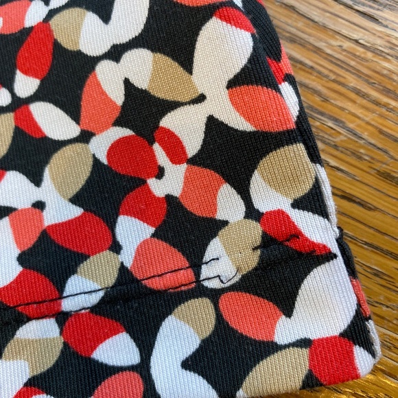 TAIL White Label Sleeveless 1/4 Zip Top Orange/Black pattern - Picture 11 of 11